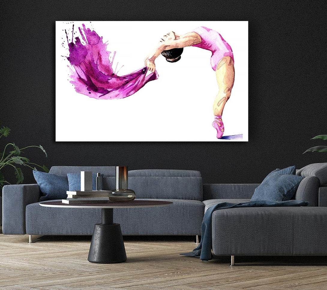 Picture of Pink Ballerina 2 Canvas Print Wall Art