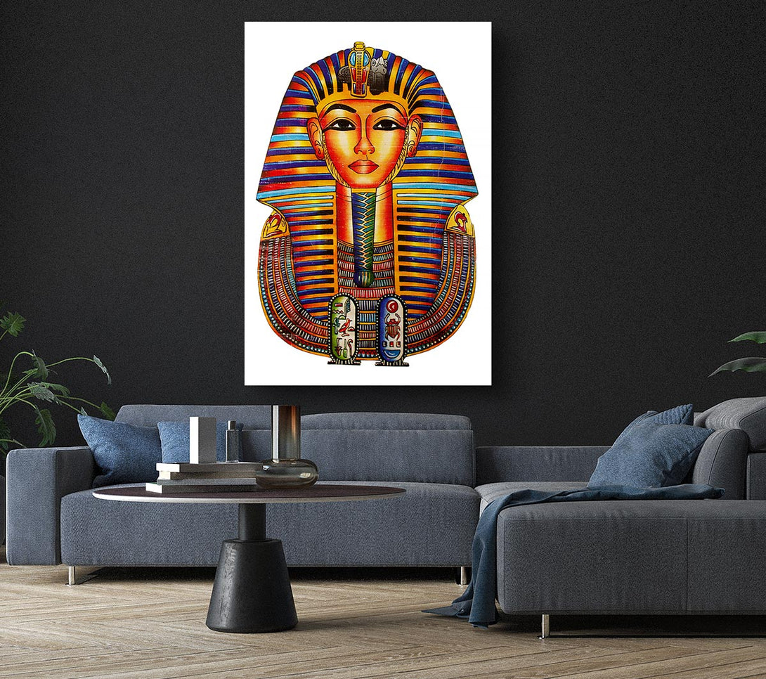 Picture of Egyptian King Tutankhamun Canvas Print Wall Art