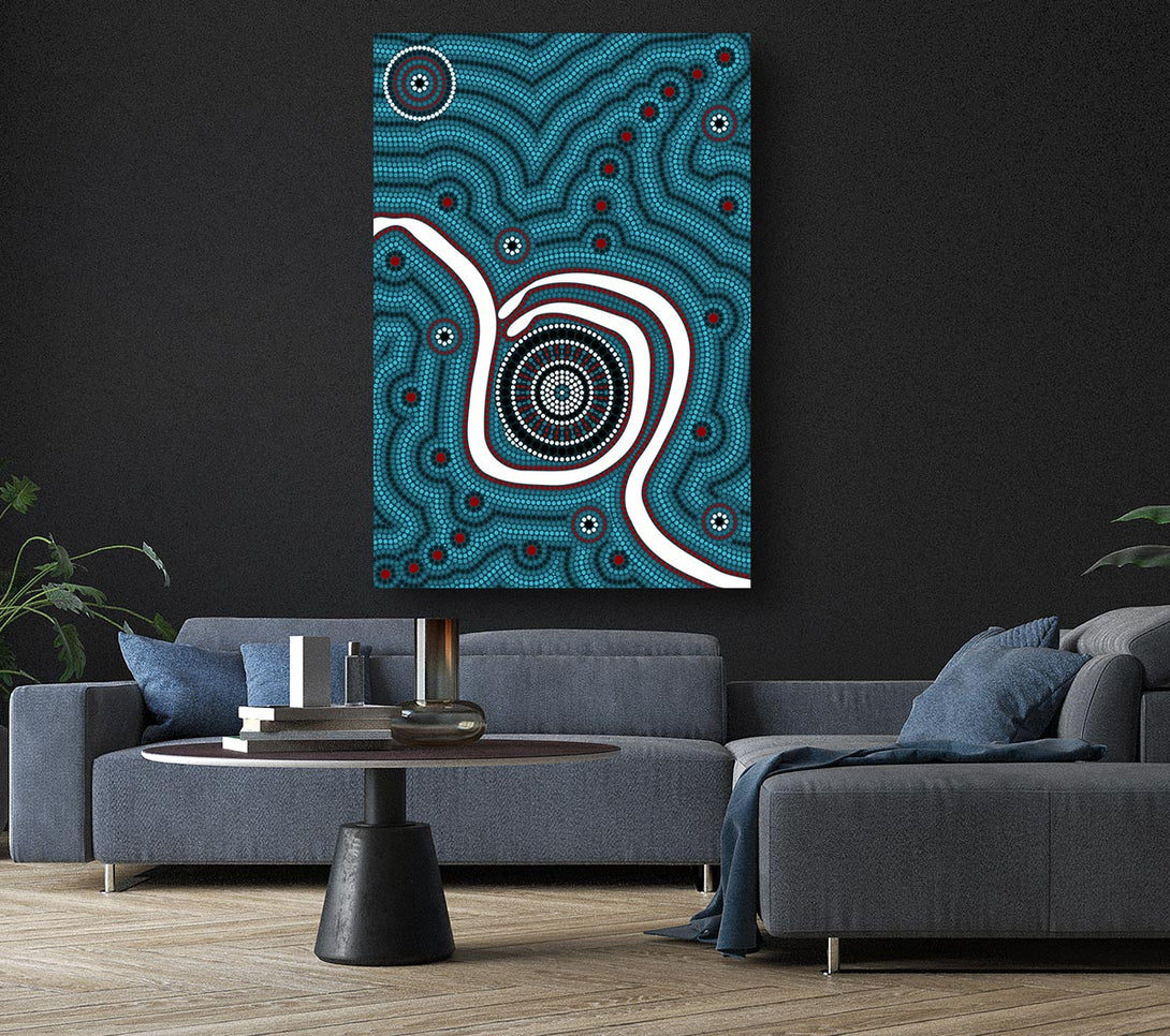 Picture of Aboriginal Pattern 1 Canvas Print Wall Art