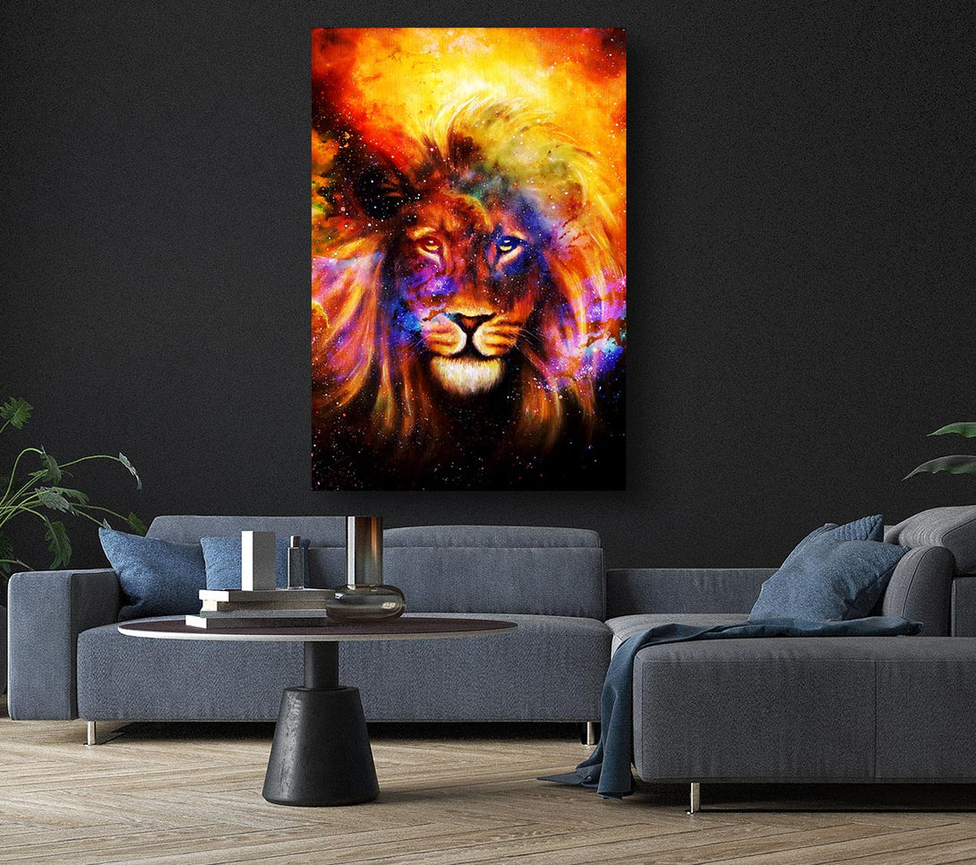 Picture of Lion Of The Skies Canvas Print Wall Art