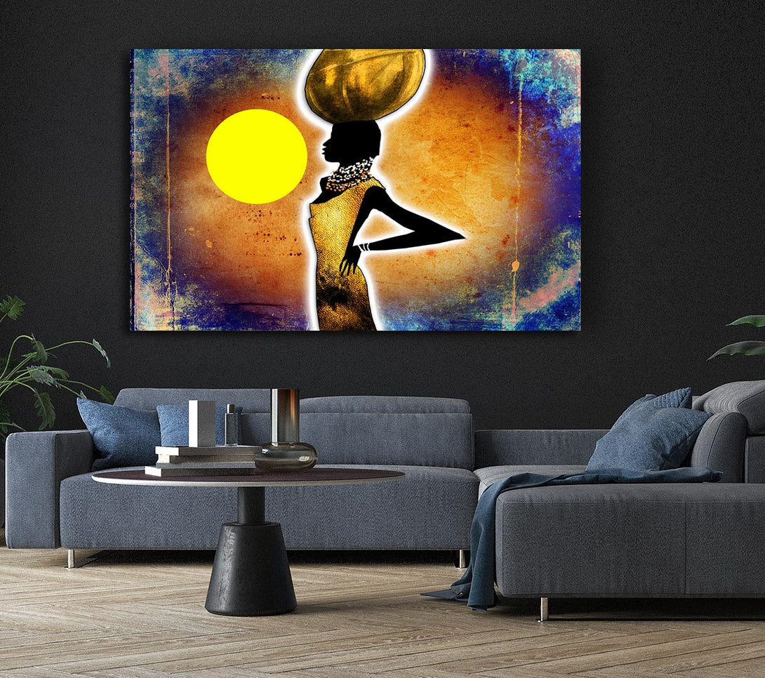 Picture of African Tribal Art 3 Canvas Print Wall Art