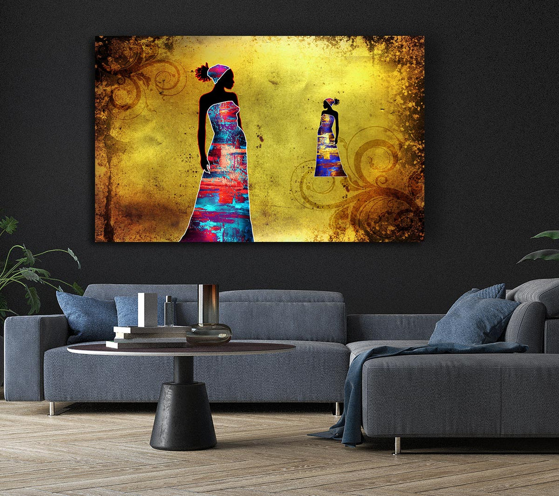 Picture of African Tribal Art 4 Canvas Print Wall Art