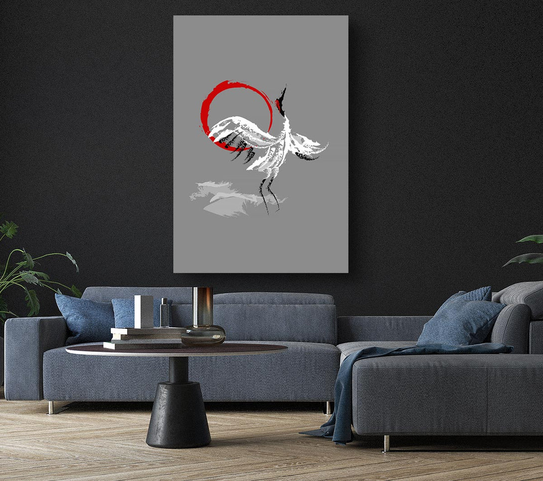 Picture of Japanese Crane 4 Canvas Print Wall Art