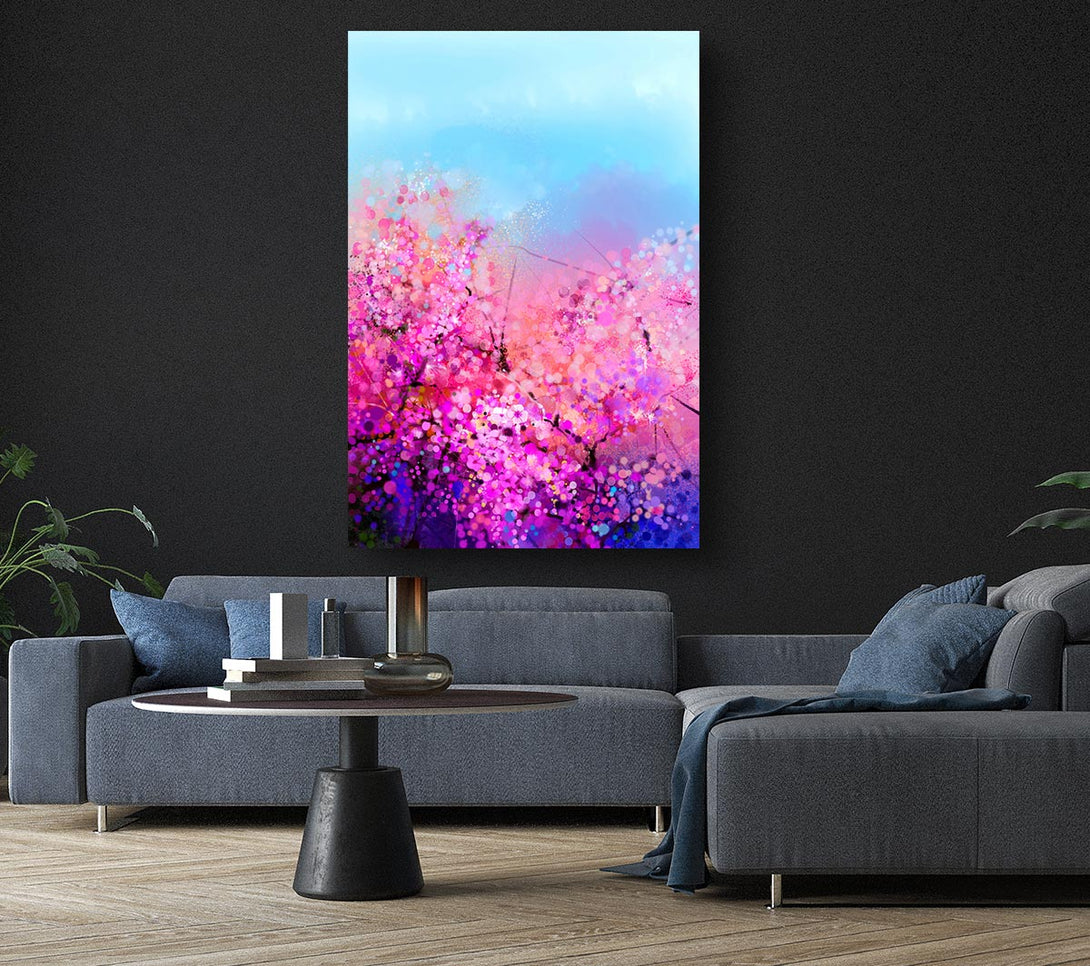 Picture of Pink Petal Madness Canvas Print Wall Art