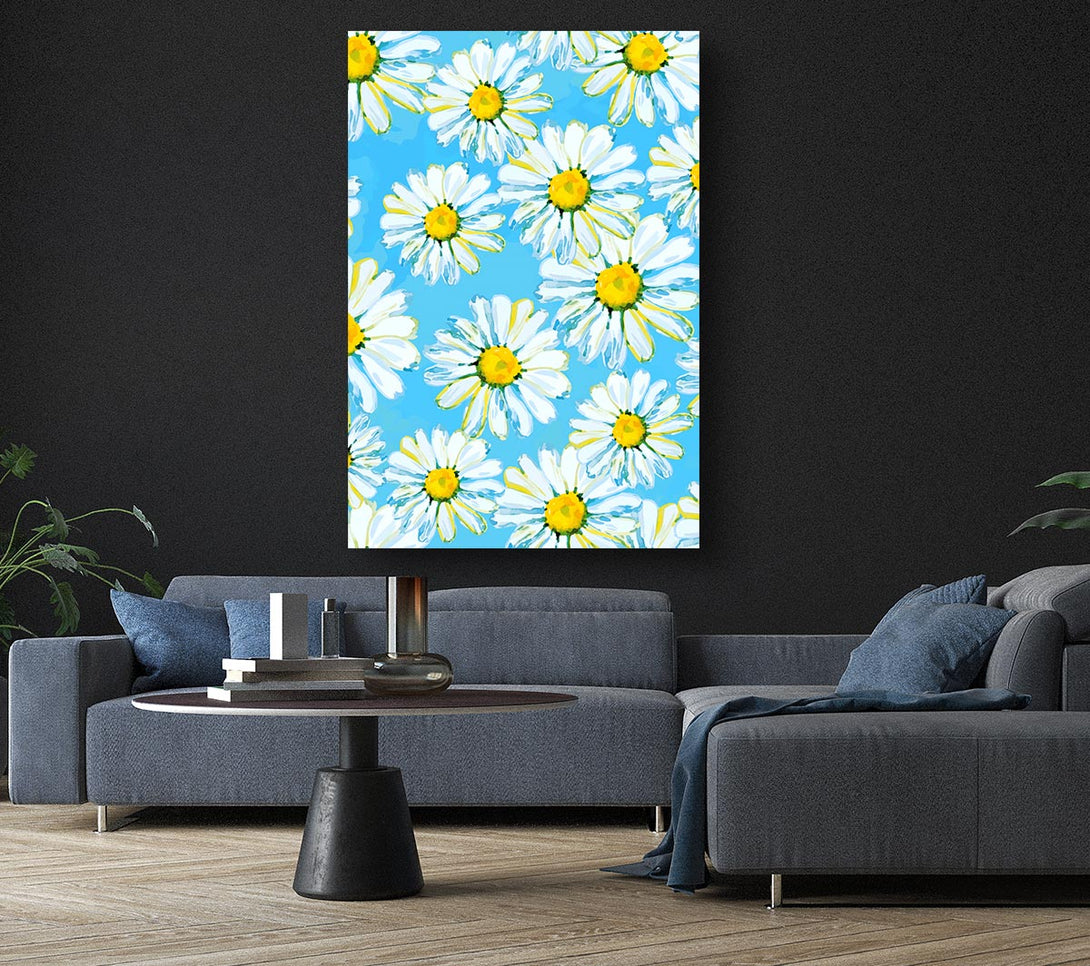 Picture of Daisy Blues Canvas Print Wall Art