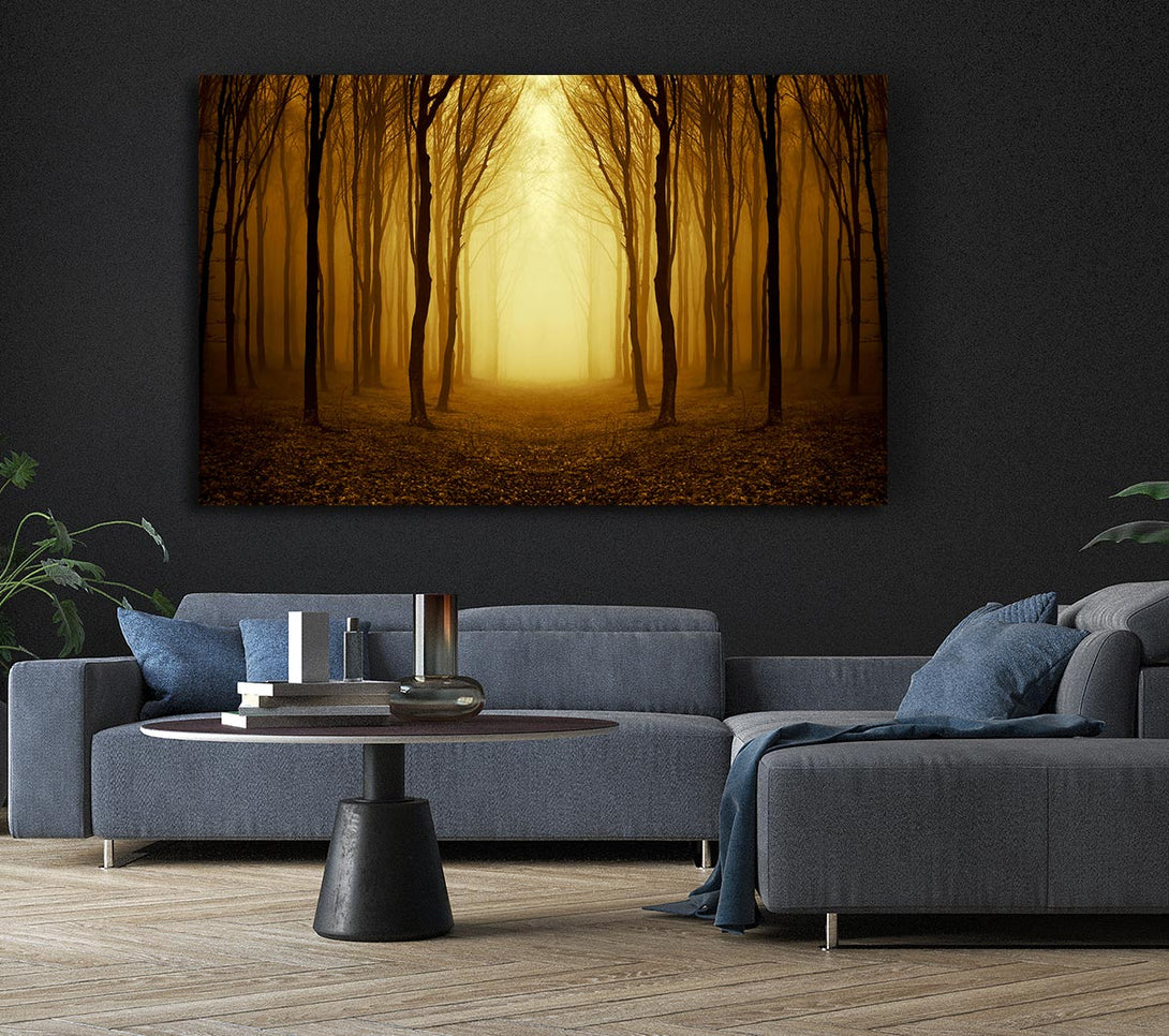 Picture of Through The Golden Path Canvas Print Wall Art