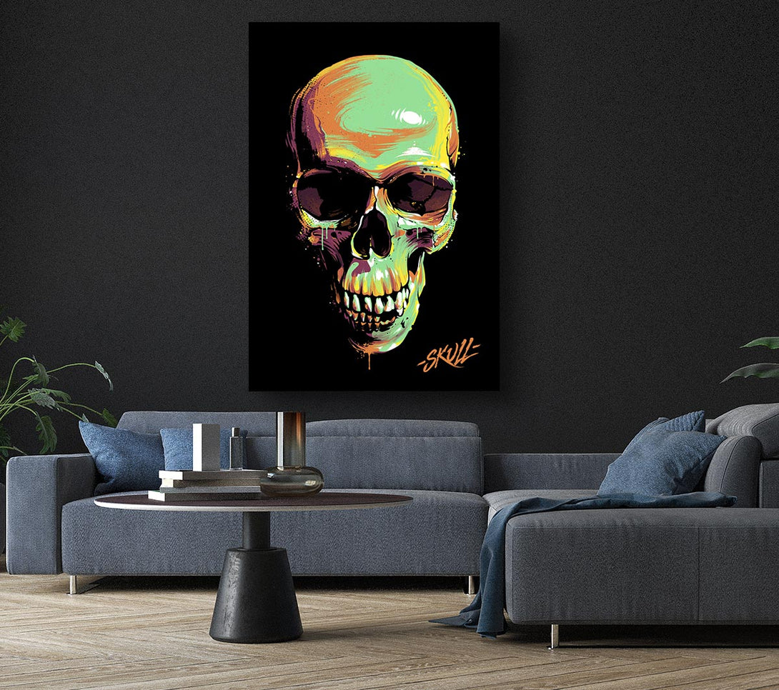 Picture of Pop Art Skull Canvas Print Wall Art