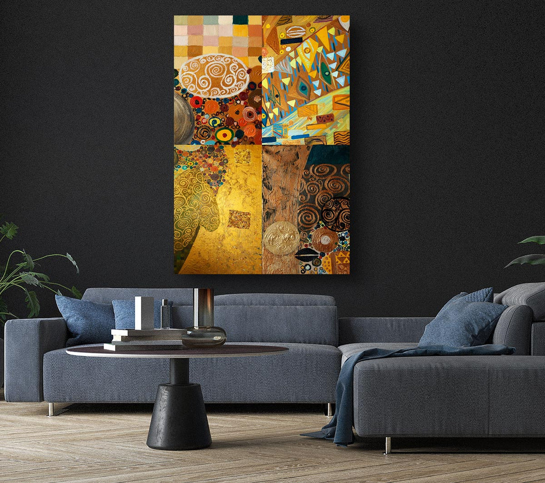 Picture of Klimt Golden Rules Canvas Print Wall Art