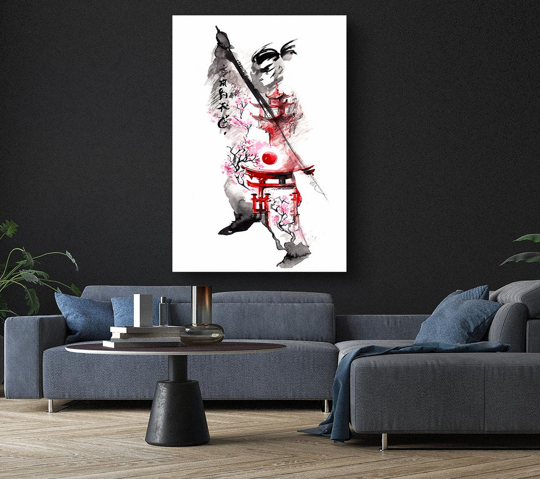 Picture of Chinese Warrior Canvas Print Wall Art