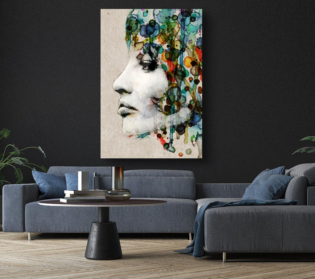 Picture of Vintage Woman Canvas Print Wall Art