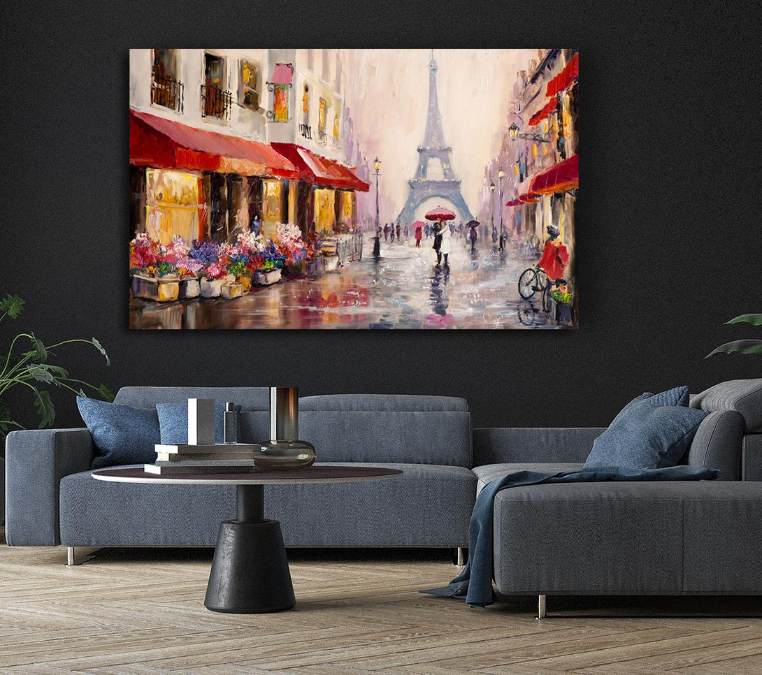 Picture of Paris Streets Canvas Print Wall Art