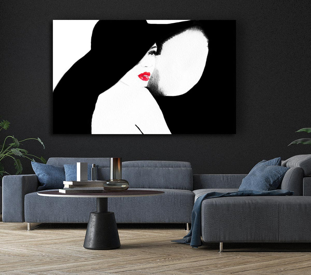 Picture of Mysterious Girl Canvas Print Wall Art