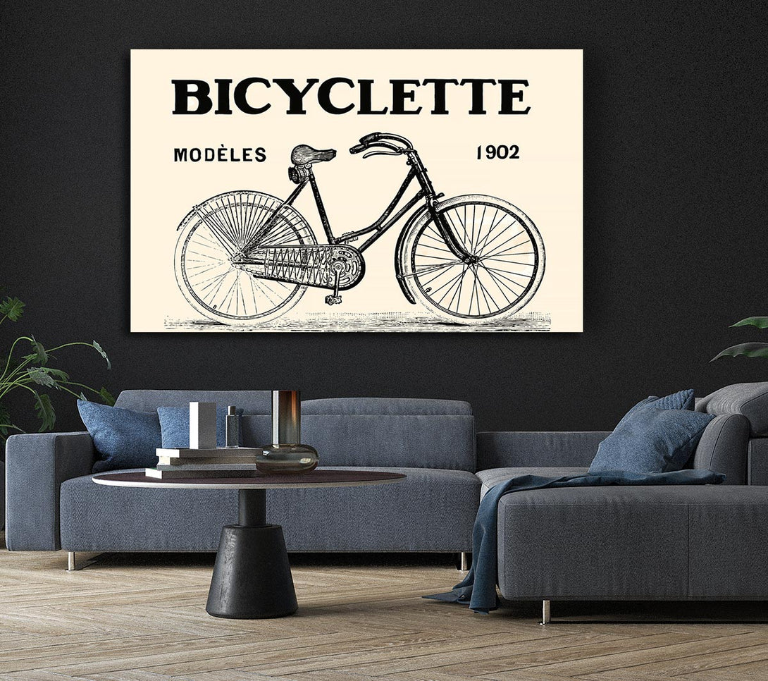 Picture of French Bicycle Canvas Print Wall Art