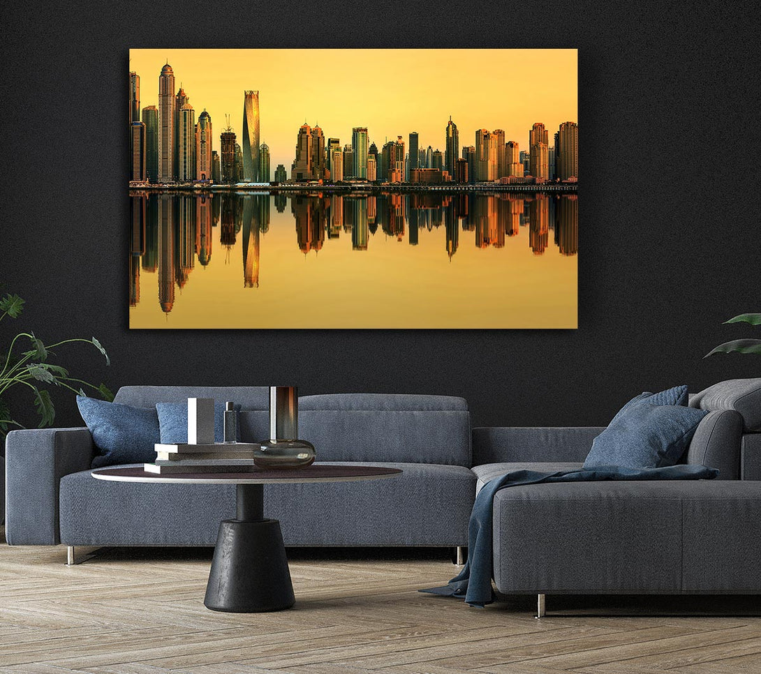 Picture of Golden Reflections Canvas Print Wall Art