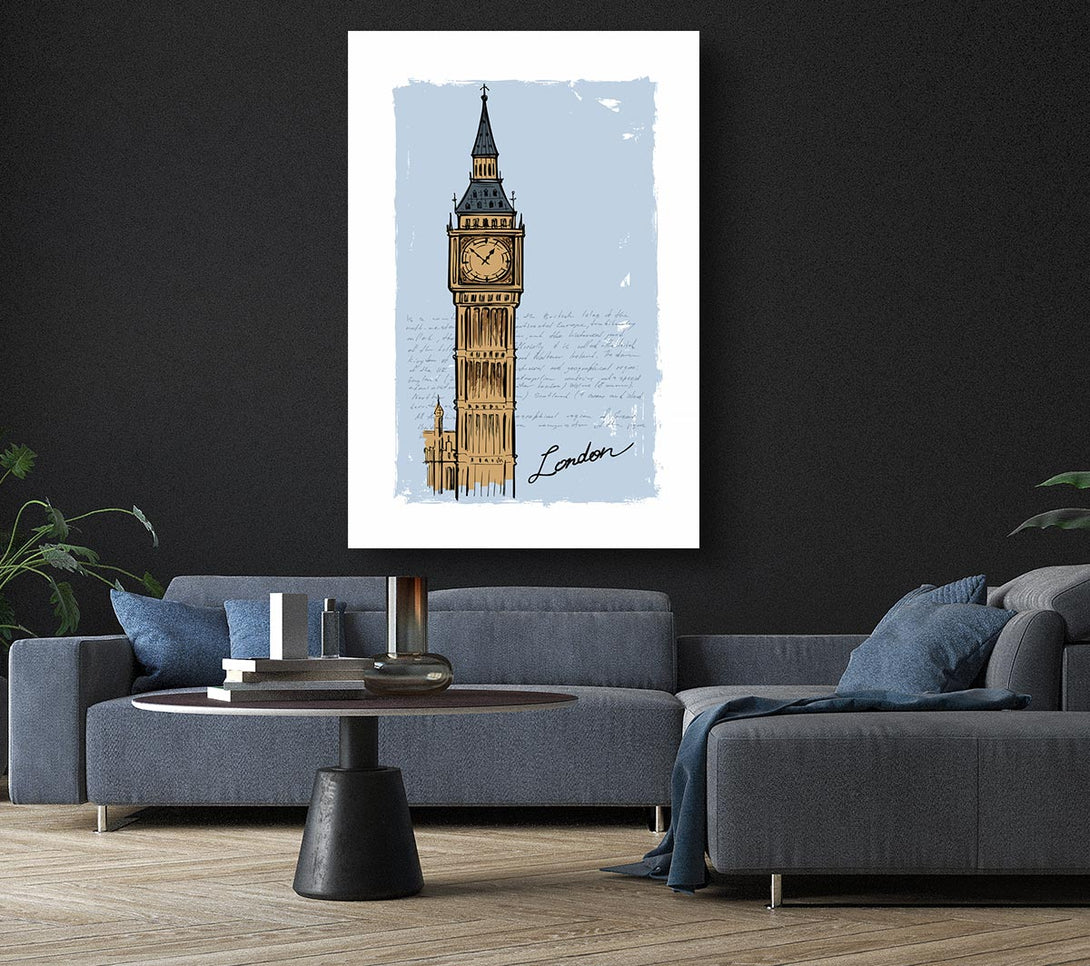 Picture of Big Ben Blues Canvas Print Wall Art