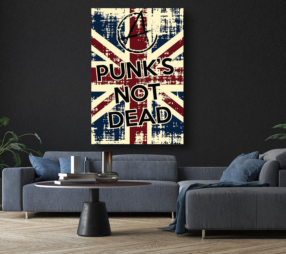 Picture of Punks Not Dead Canvas Print Wall Art