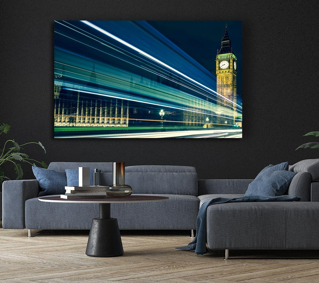 Picture of Big Ben Speed Of Light 6 Canvas Print Wall Art