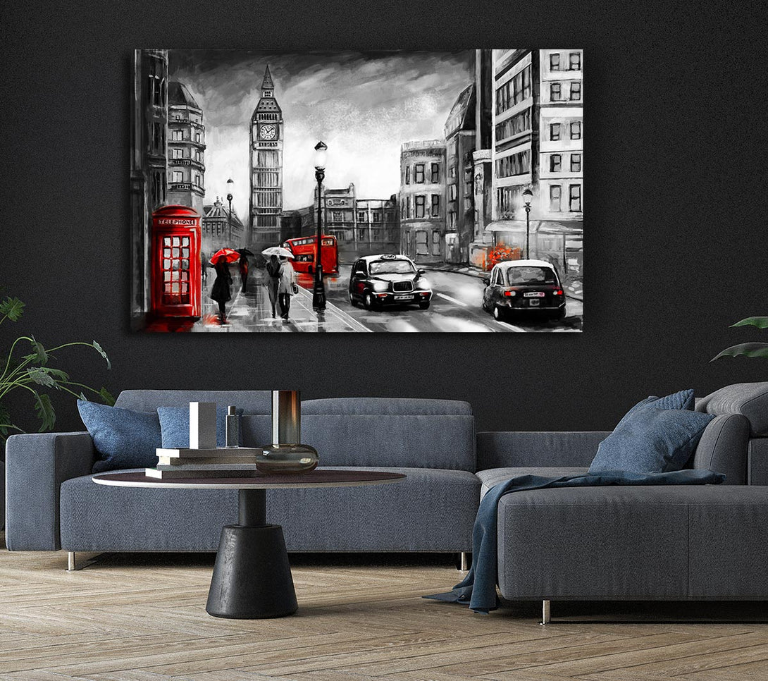 Picture of Iconic London Streets Canvas Print Wall Art