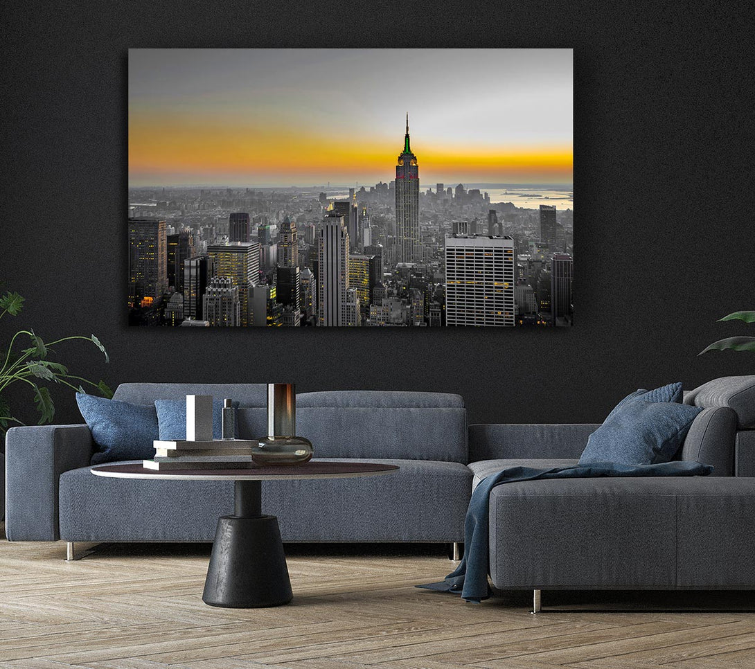 Picture of Golden Canvas Print Wall Art