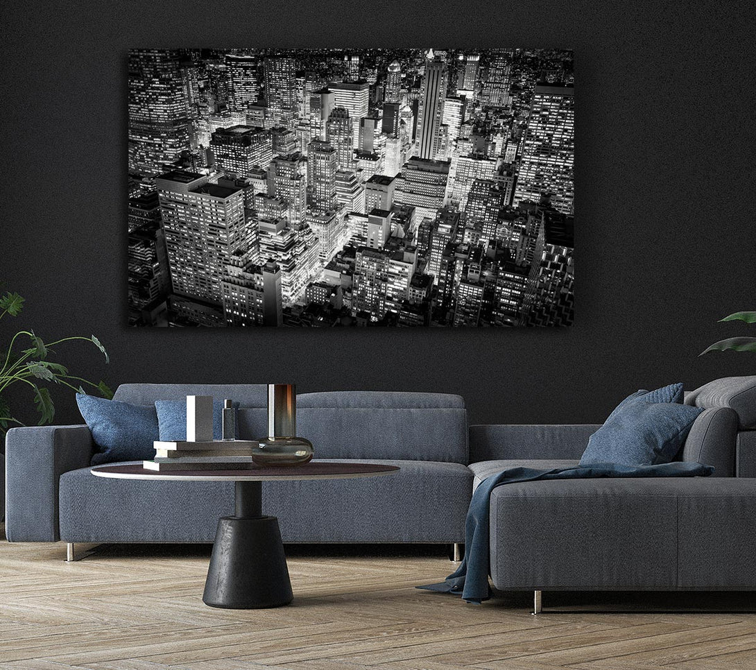 Picture of Looking Down On The Big Apple Canvas Print Wall Art