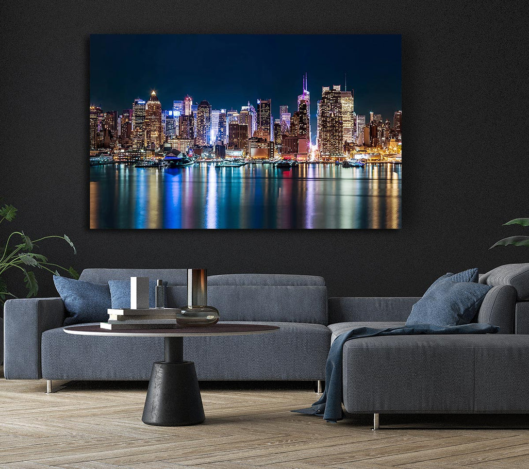 Picture of Reflections From The Big Apple Canvas Print Wall Art