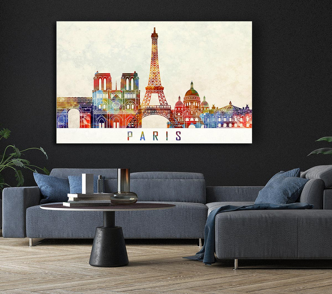 Picture of Eiffel Tower France 13 Canvas Print Wall Art