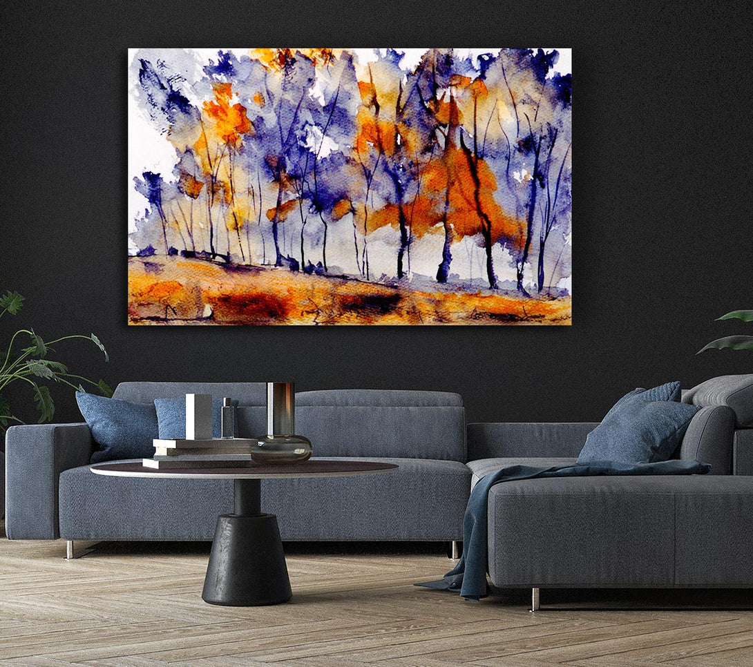 Picture of Autumn Trees Canvas Print Wall Art