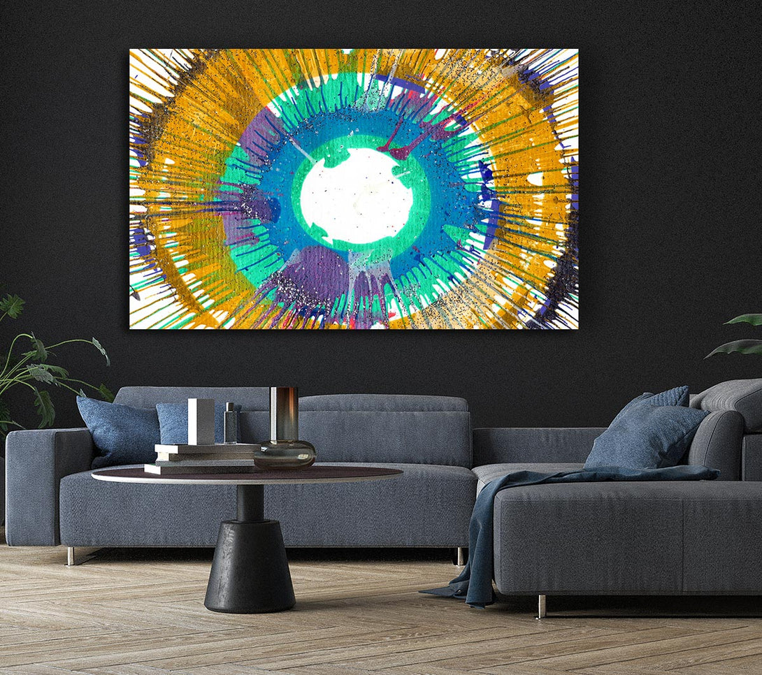 Picture of Sun Ray Illusion Canvas Print Wall Art