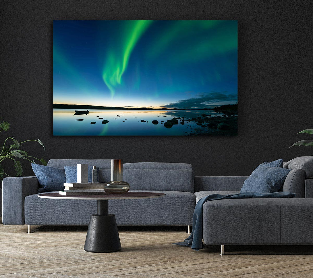 Picture of Northern Light Reflections Canvas Print Wall Art