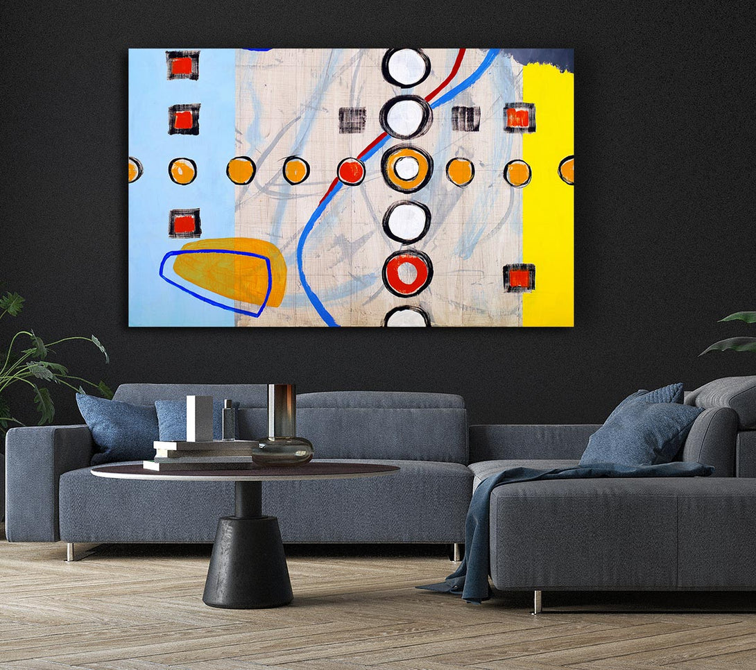 Picture of All Circles And Squares Canvas Print Wall Art