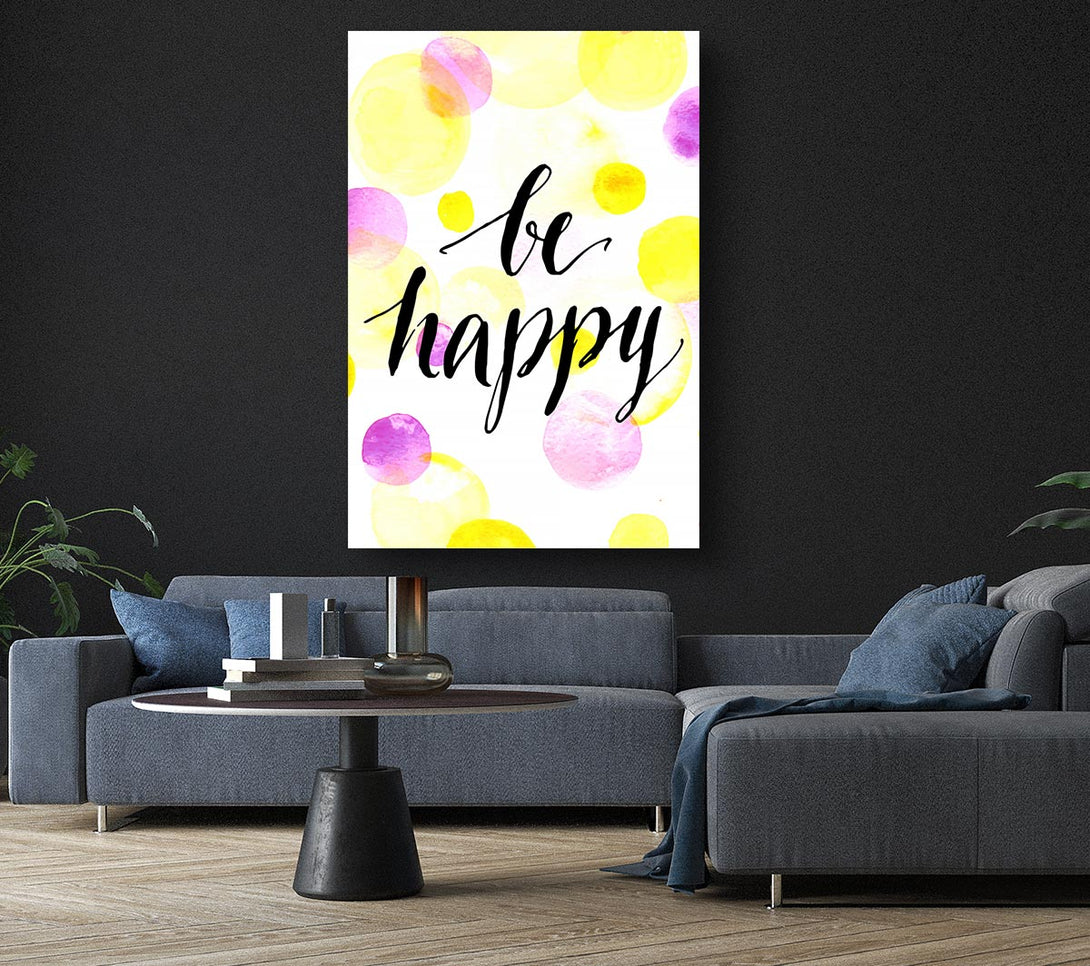 Picture of Be Happy 2 Canvas Print Wall Art