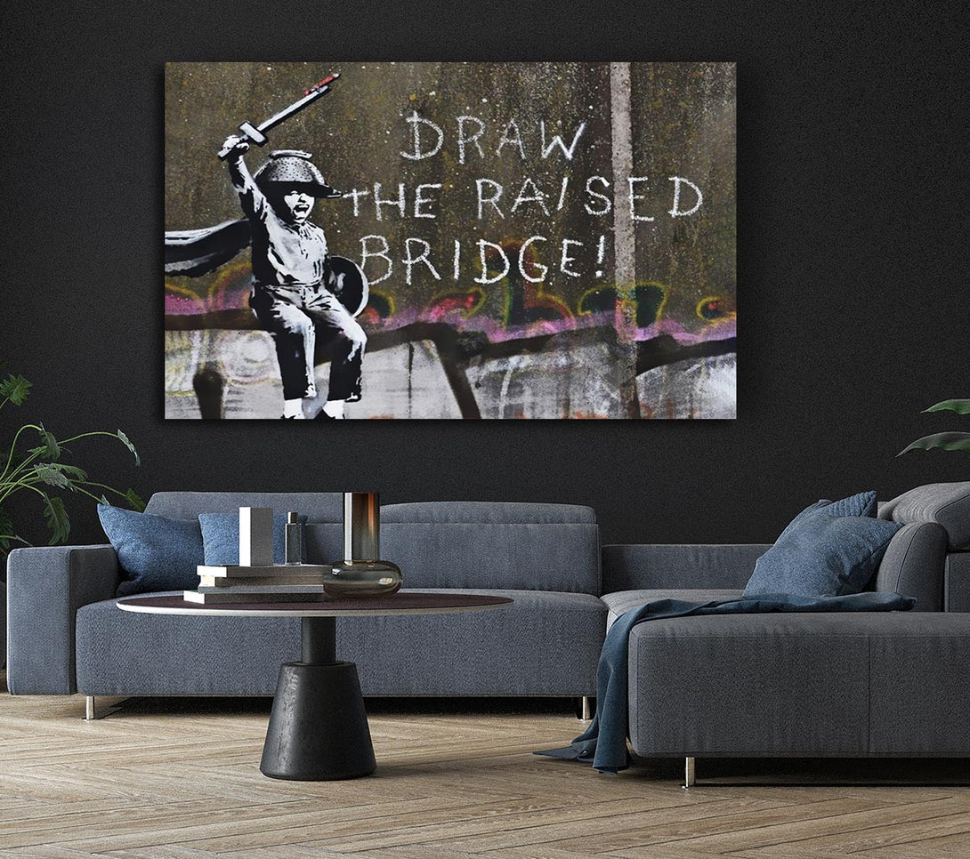 Picture of Draw The Raised Bridge Canvas Print Wall Art