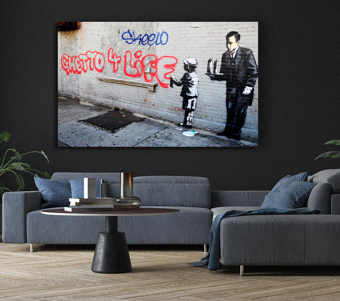 Picture of Ghetto for life Canvas Print Wall Art