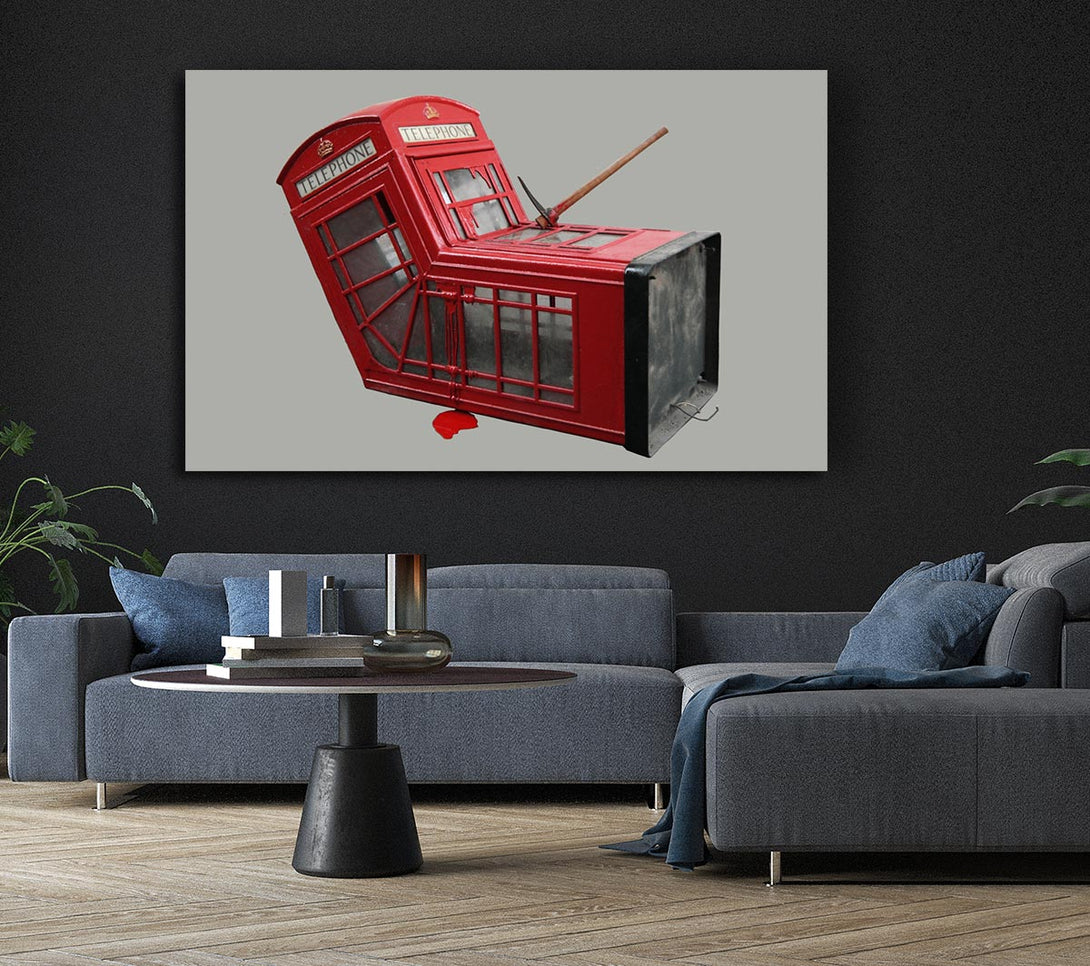 Picture of Telephone box Dismaland Canvas Print Wall Art