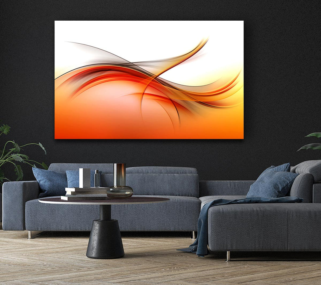 Picture of Fire abstract swirls Canvas Print Wall Art