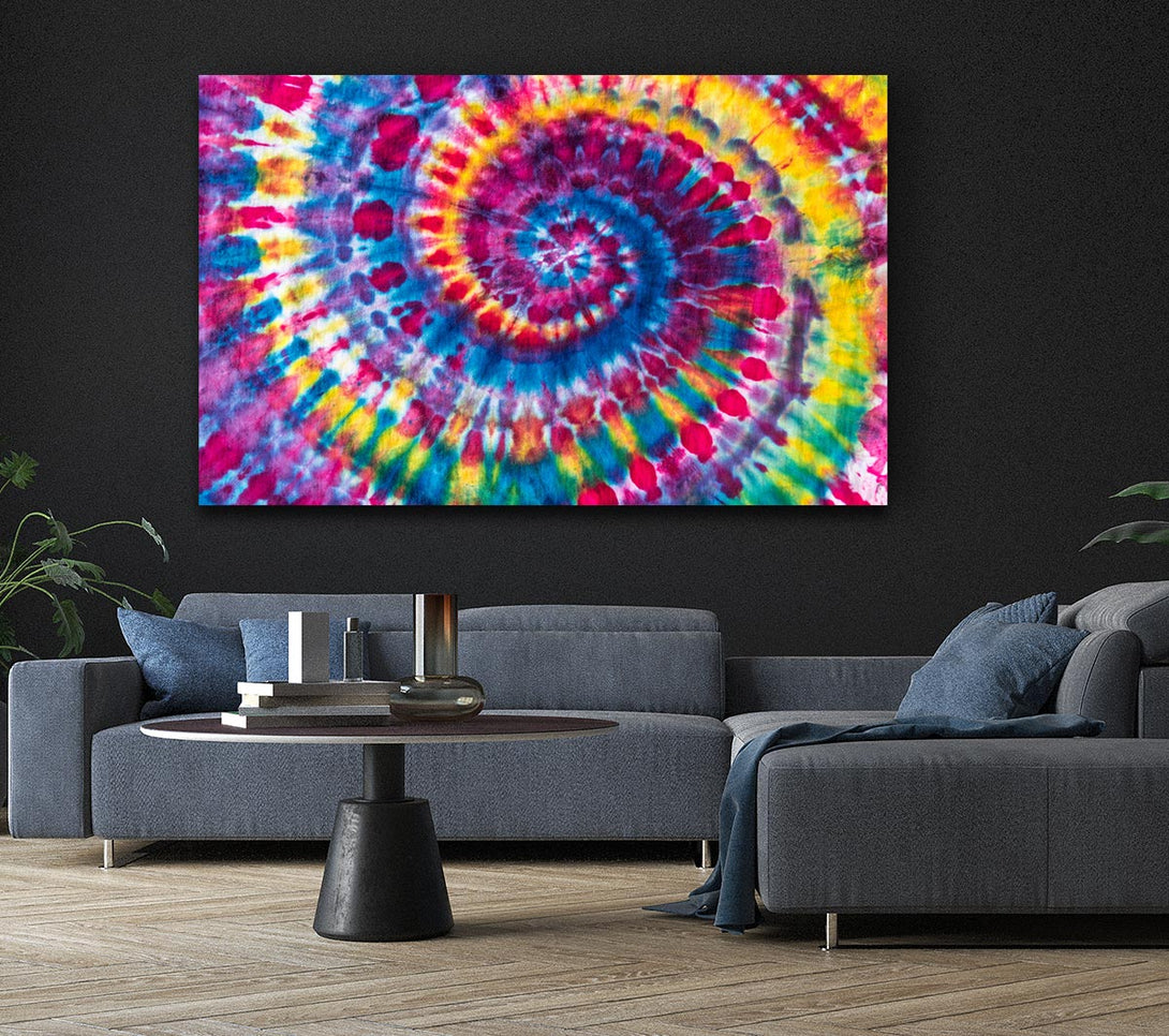 Picture of Spiral tie dye Canvas Print Wall Art