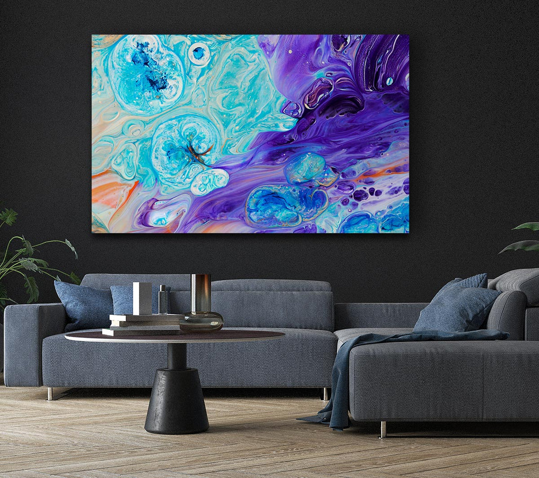 Picture of Bath bomb of colour Canvas Print Wall Art