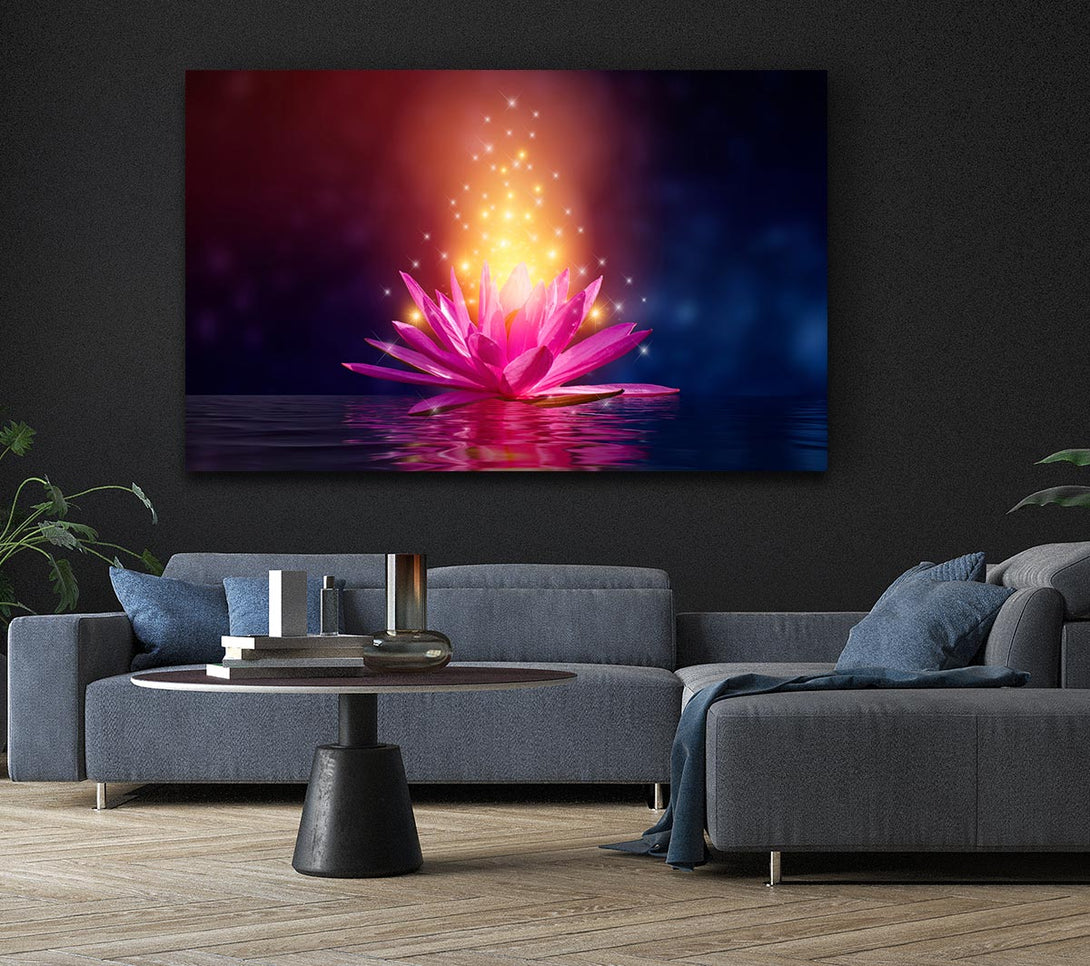 Picture of Magical Lillie emitting spores Canvas Print Wall Art