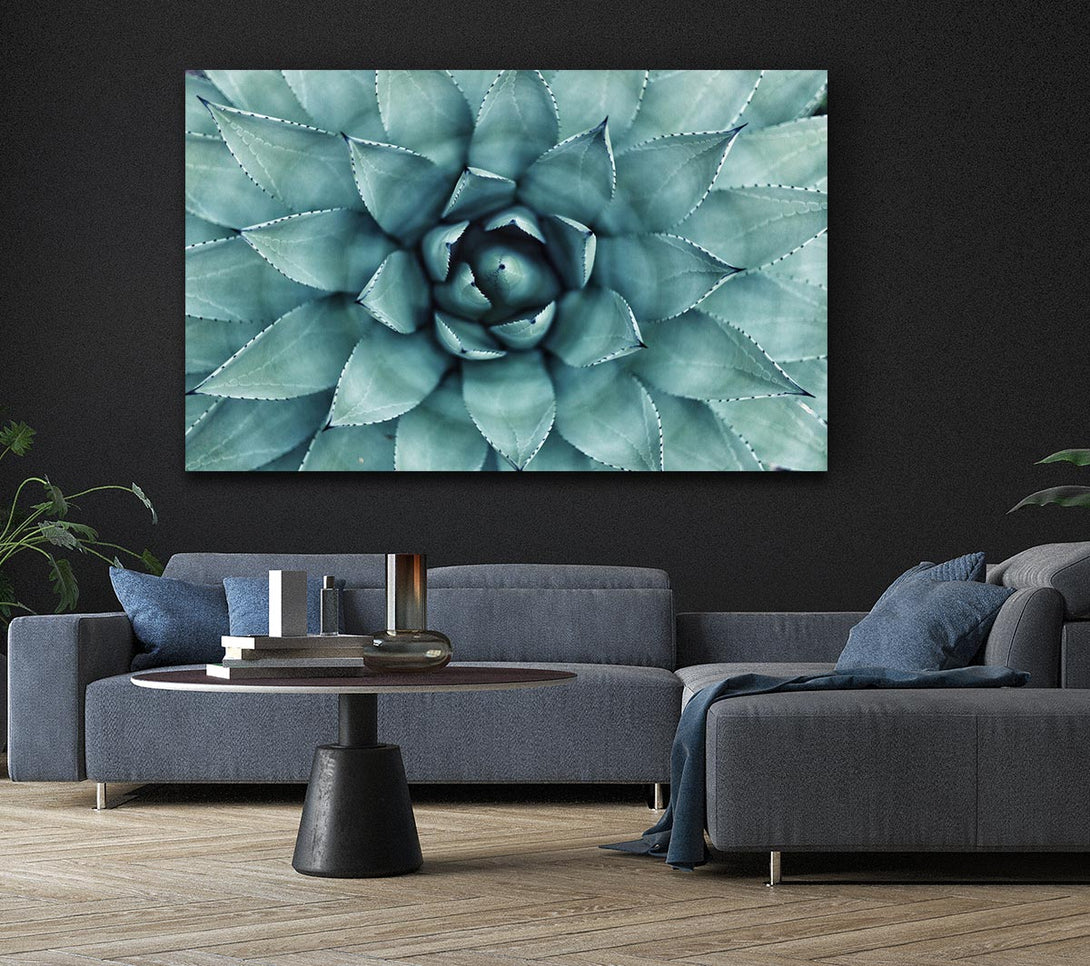 Picture of Green cool Zen plant Canvas Print Wall Art