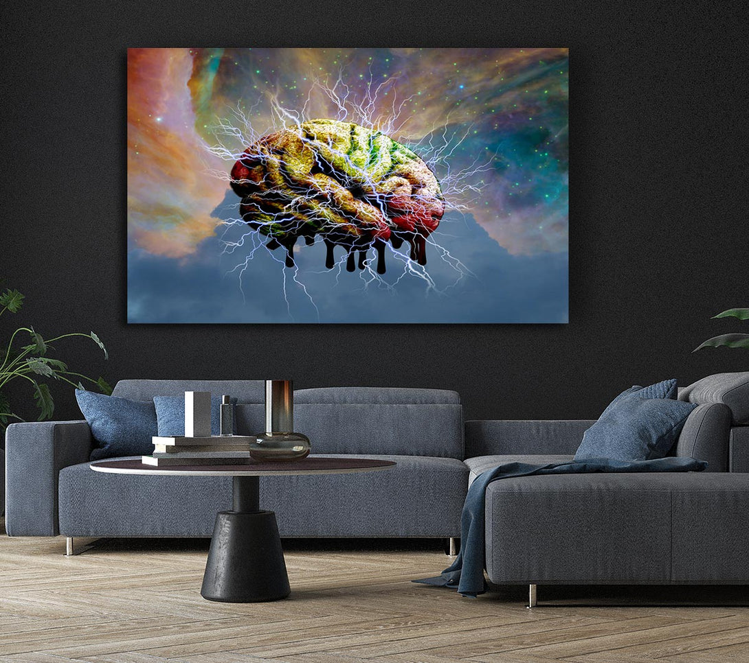 Picture of Brain Electricity Canvas Print Wall Art