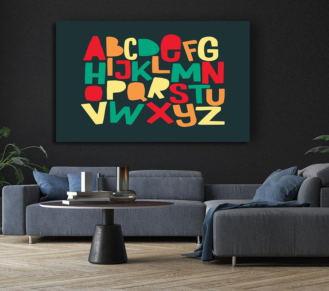 Picture of The Alphabet Modern Canvas Print Wall Art