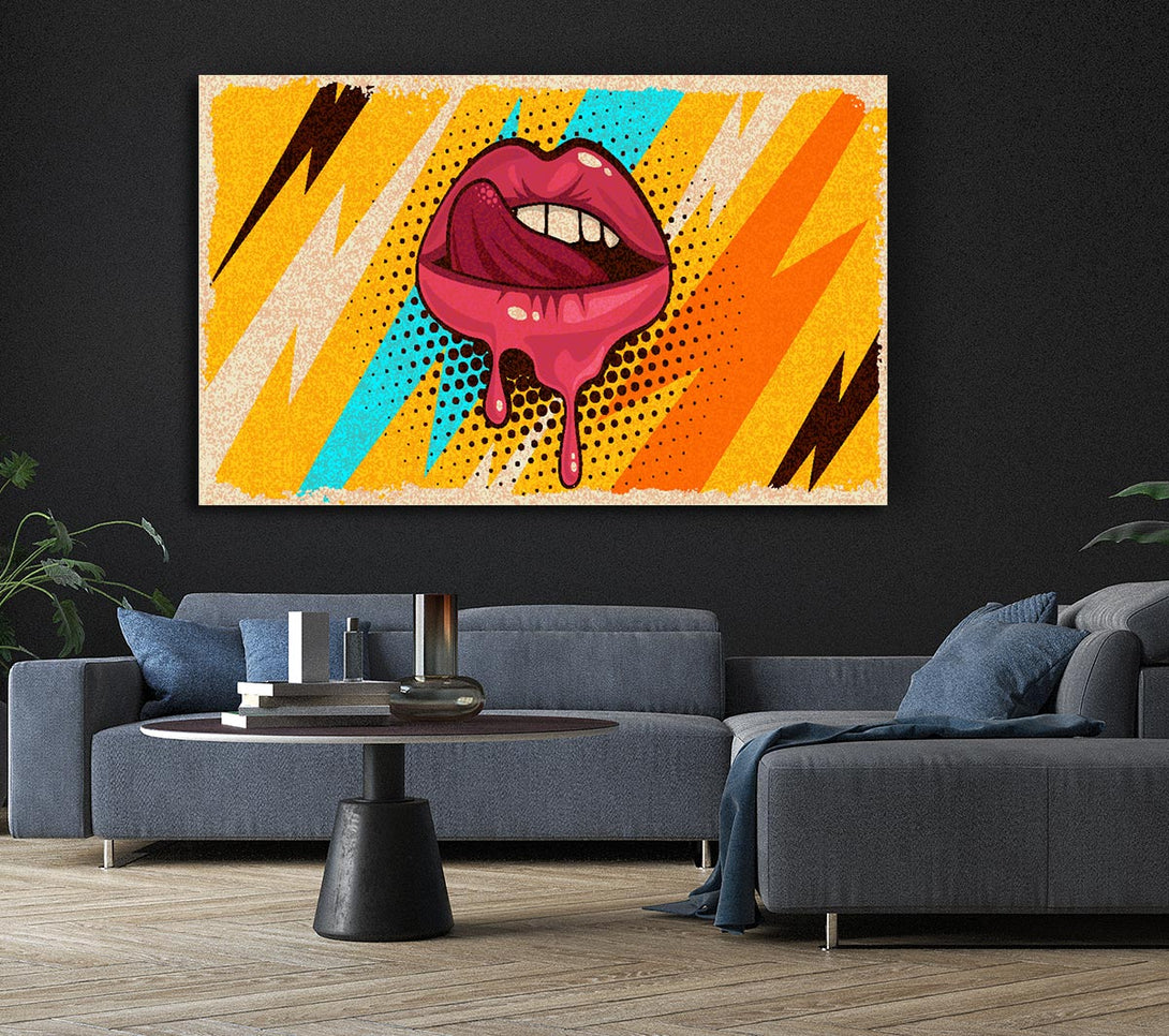 Picture of Lips Of Lightning Canvas Print Wall Art