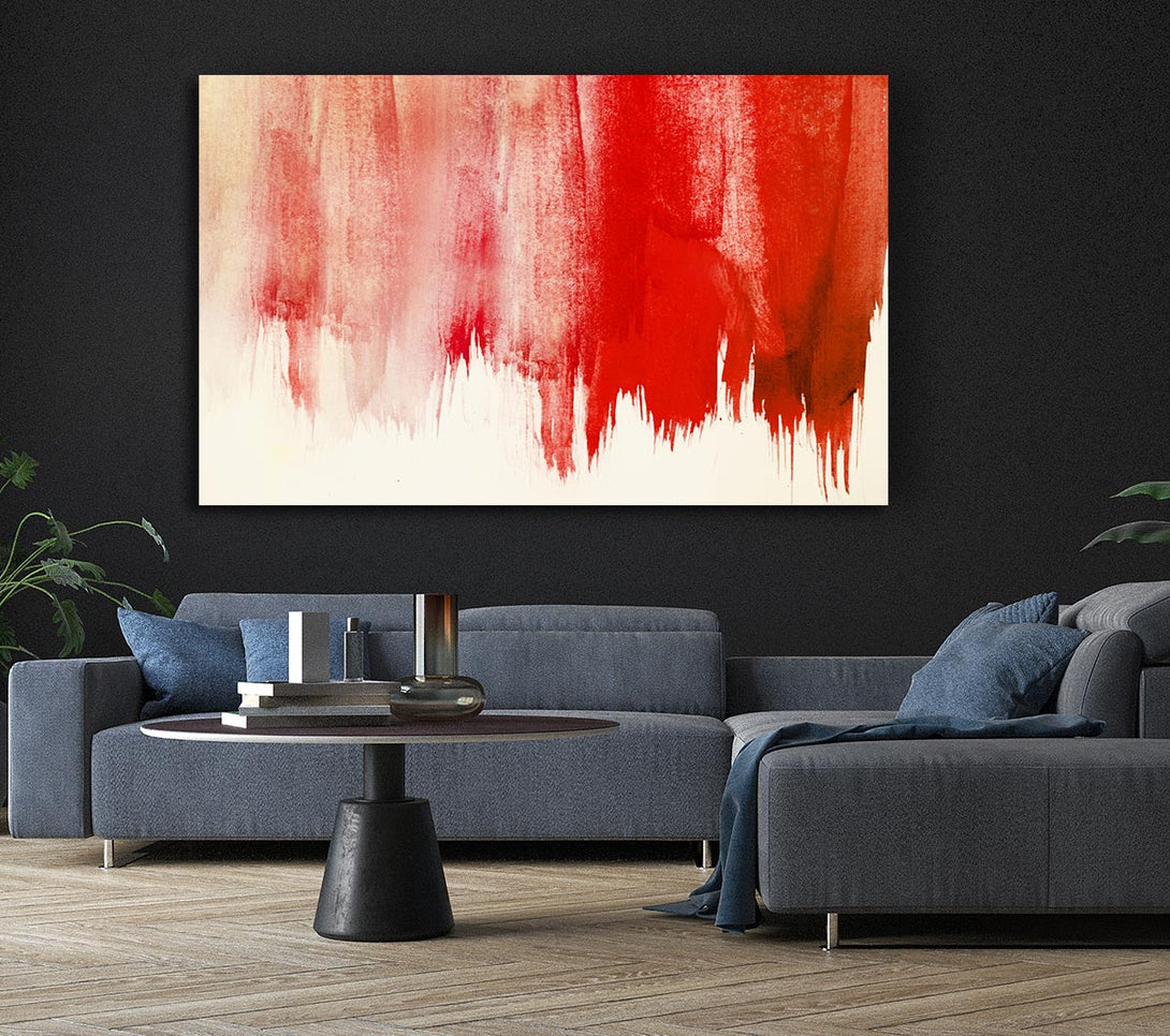 Picture of Striking Red Paint Canvas Print Wall Art