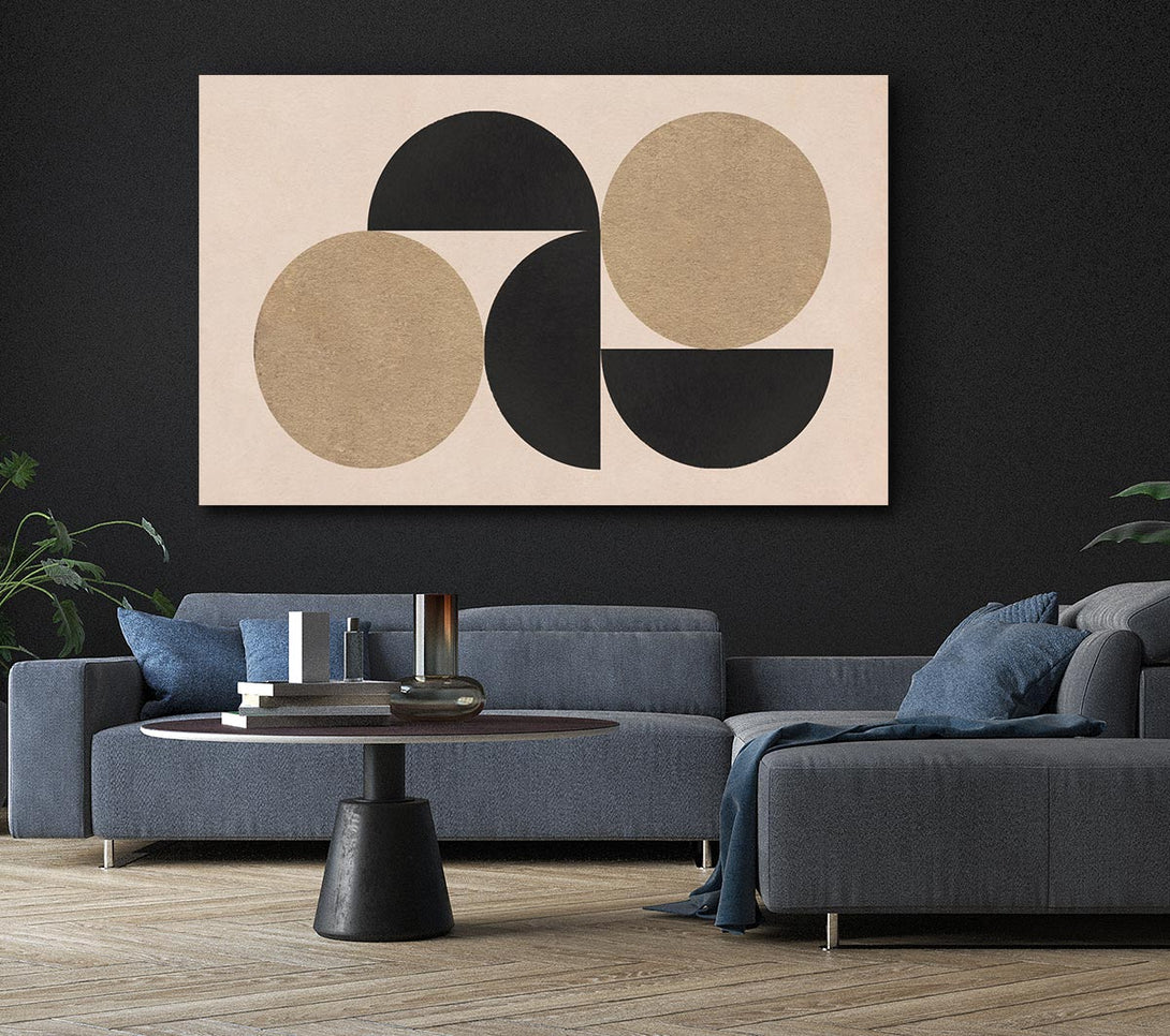 Picture of Semi Circle Simplicity Canvas Print Wall Art