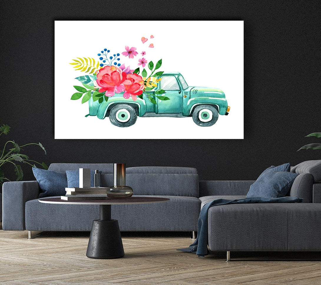 Picture of Pick Up Flowers Canvas Print Wall Art