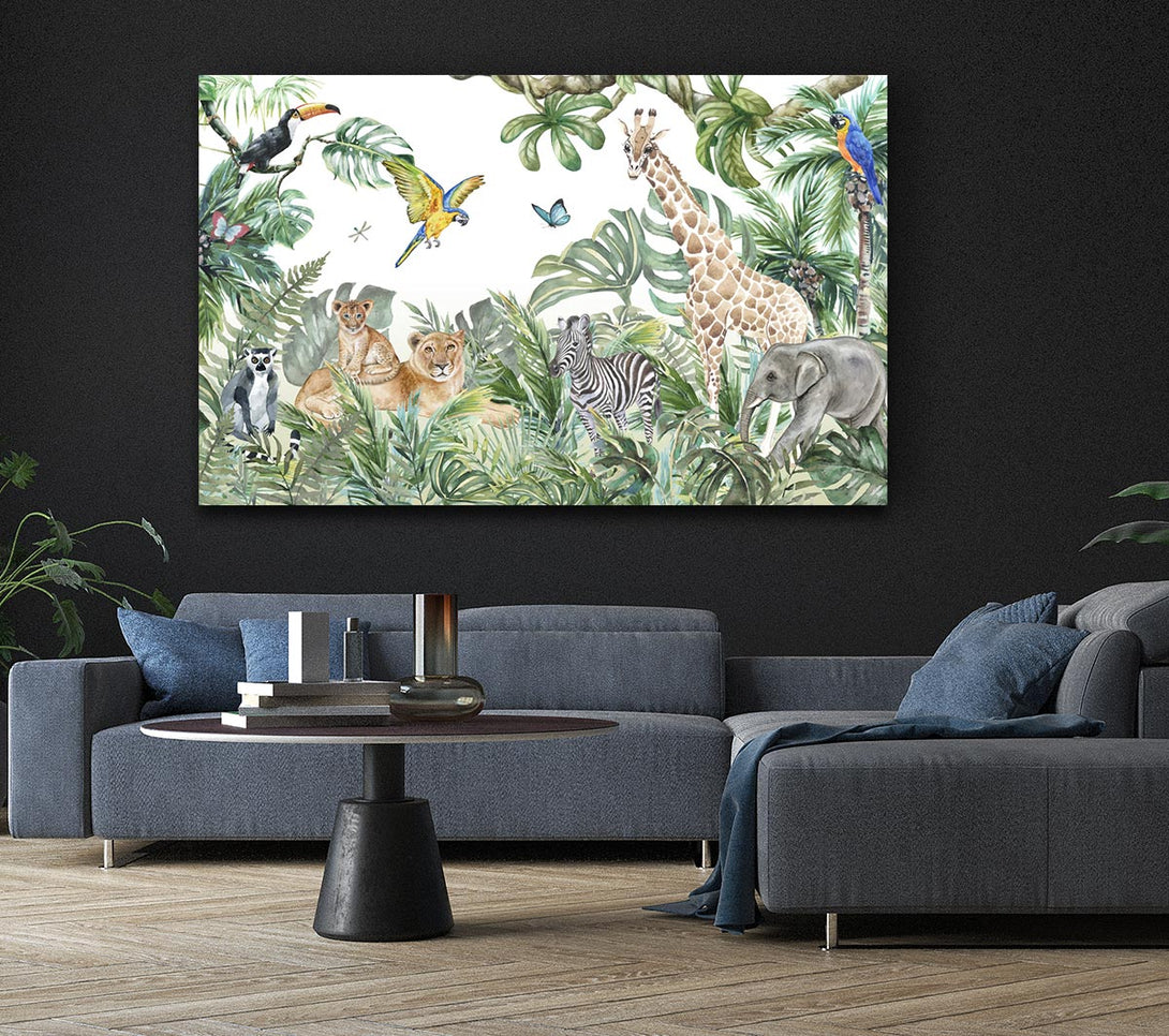 Picture of Safari Jungle Adventure Canvas Print Wall Art