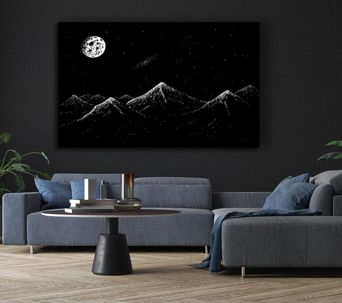 Picture of The Dark Side Of The Planet Canvas Print Wall Art