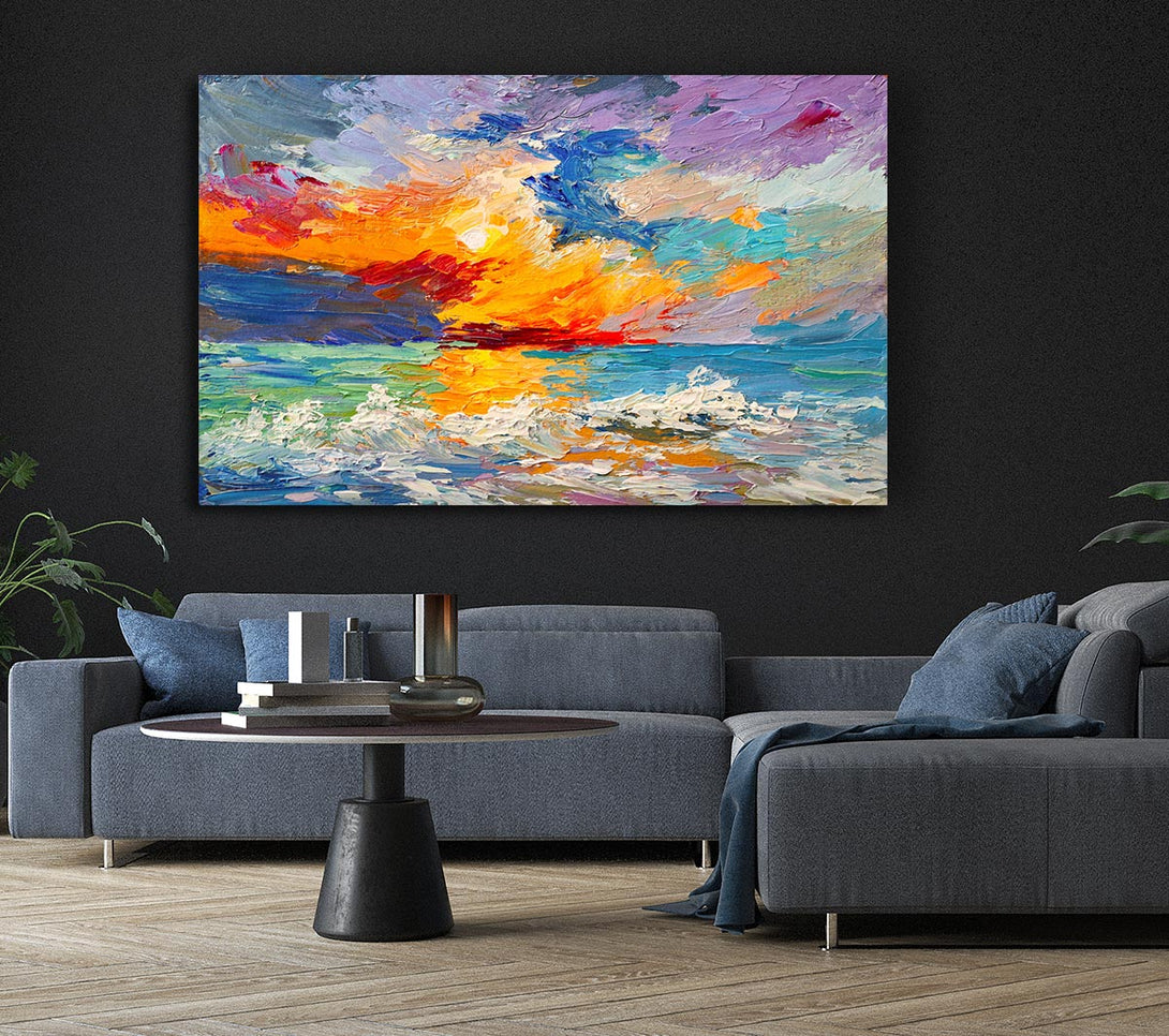 Picture of Stunning Sunset Explosion Canvas Print Wall Art