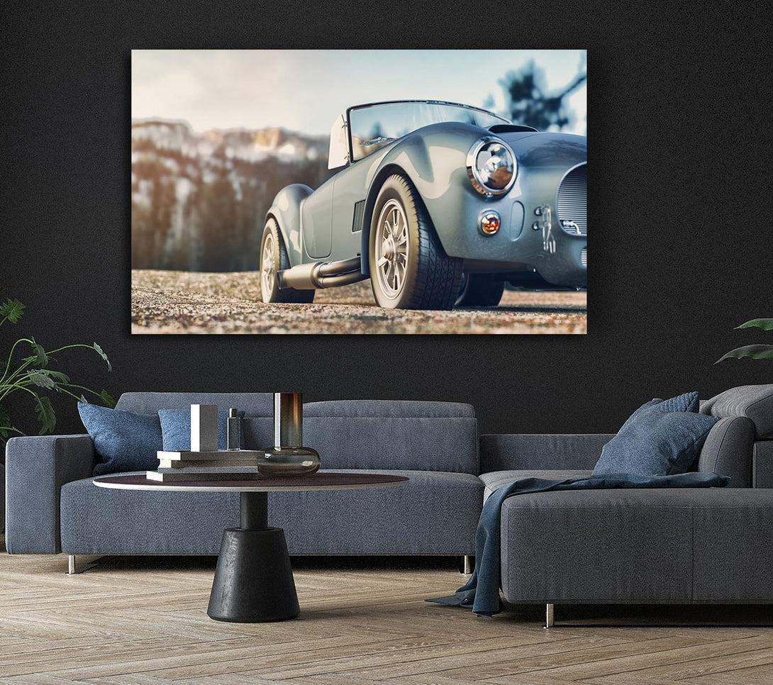 Picture of Classic Sports Car Stance Canvas Print Wall Art