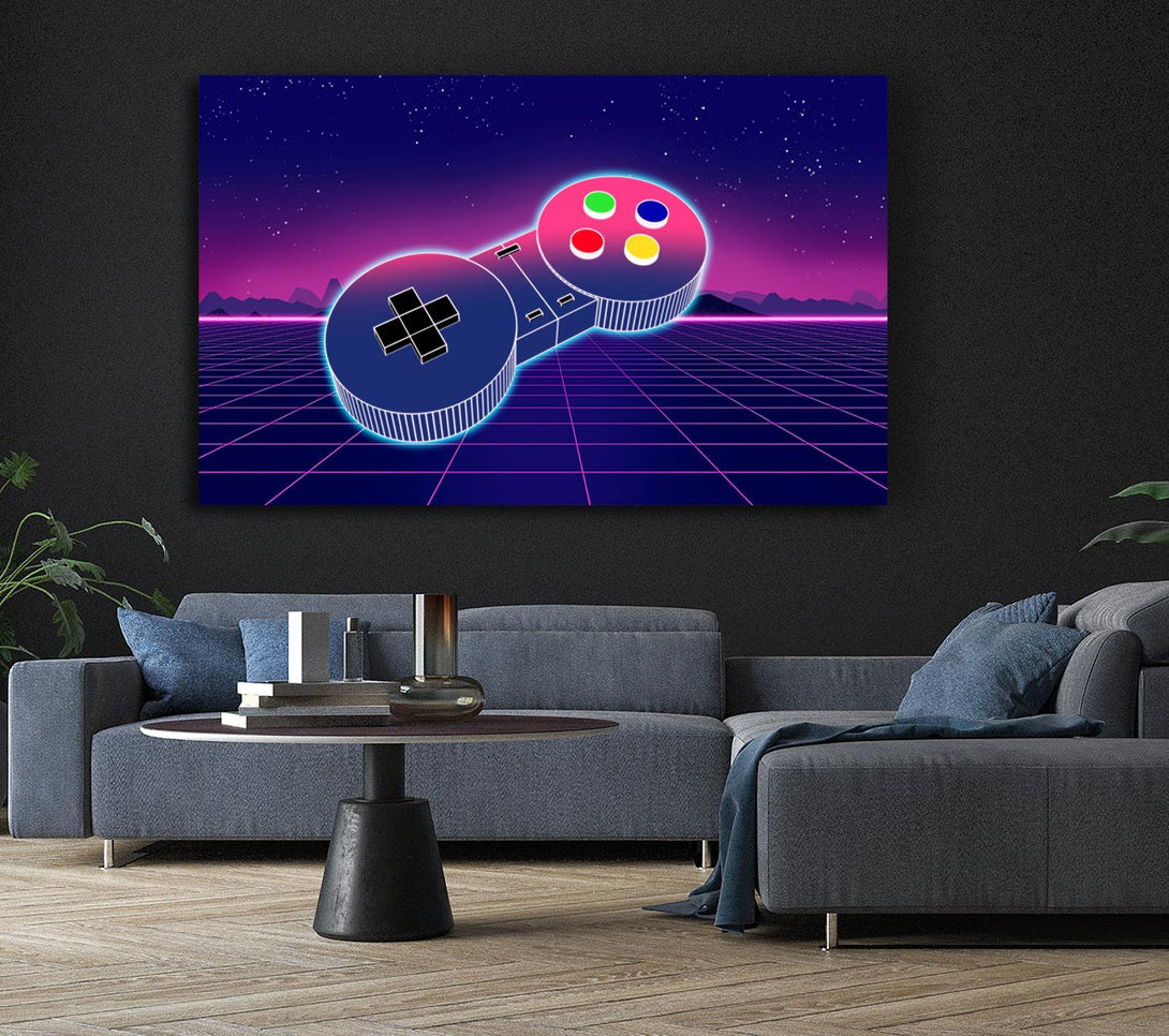 Picture of Retro Game Controller Canvas Print Wall Art